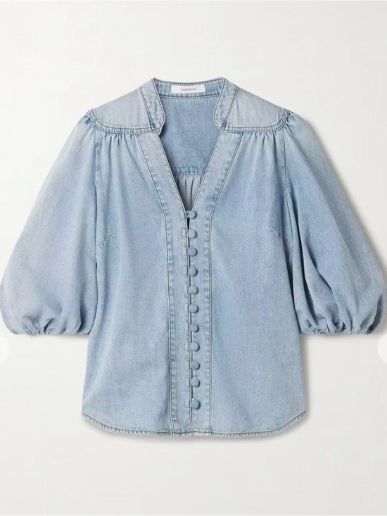 Zimmermann Tops - Zimmermann Denim Blouse